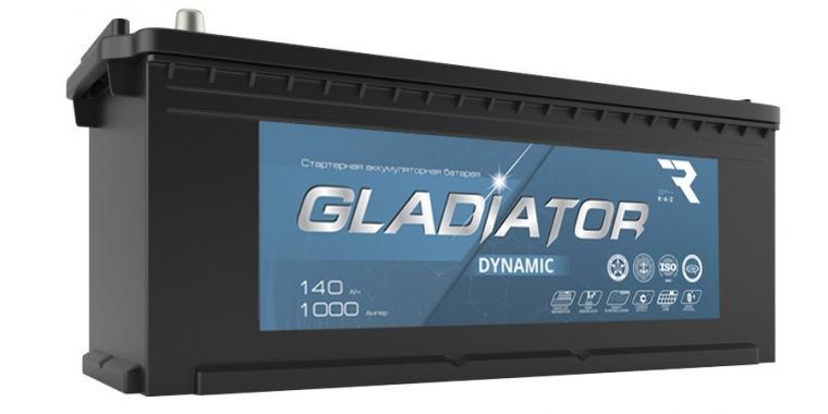 Аккумулятор GLADIATOR DYNAMIC 6СТ-140 L Прямая